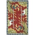 Safavieh 6 x 9 ft. Medium Rectangle Transitional Chelsea Burgundy Hand Hooked Rug HK56C-6